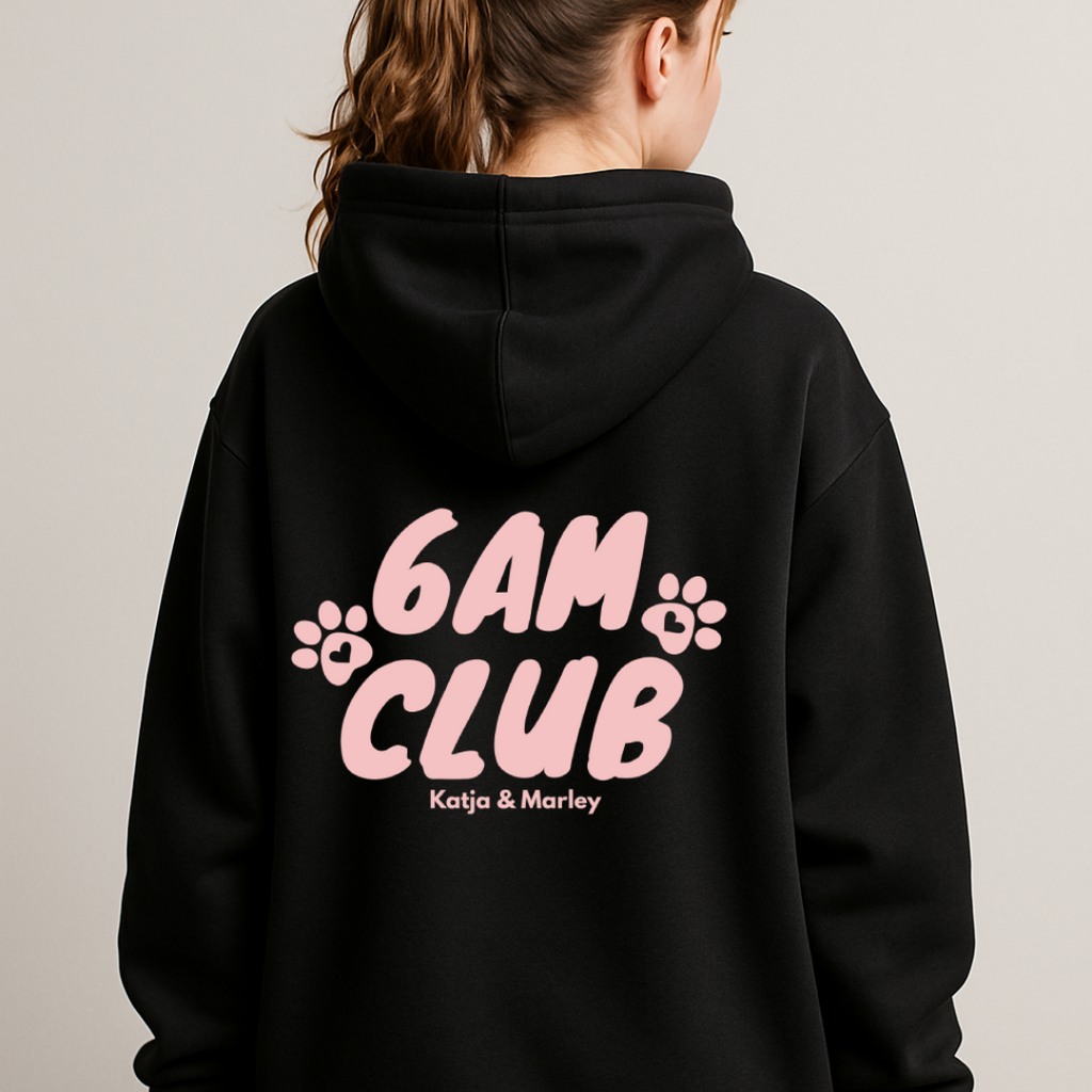 6AM Club Personalisierbarer Premium Oversized Hoodie