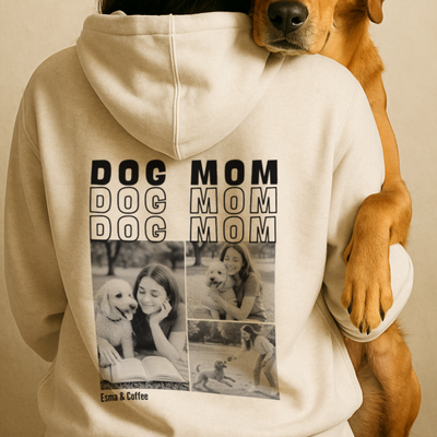 Dog Mom Personalisierbarer Premium Oversized Hoodie