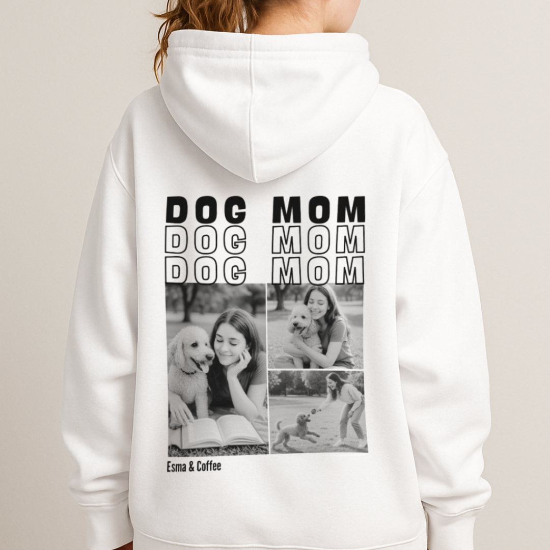 Dog Mom Personalisierbarer Premium Oversized Hoodie