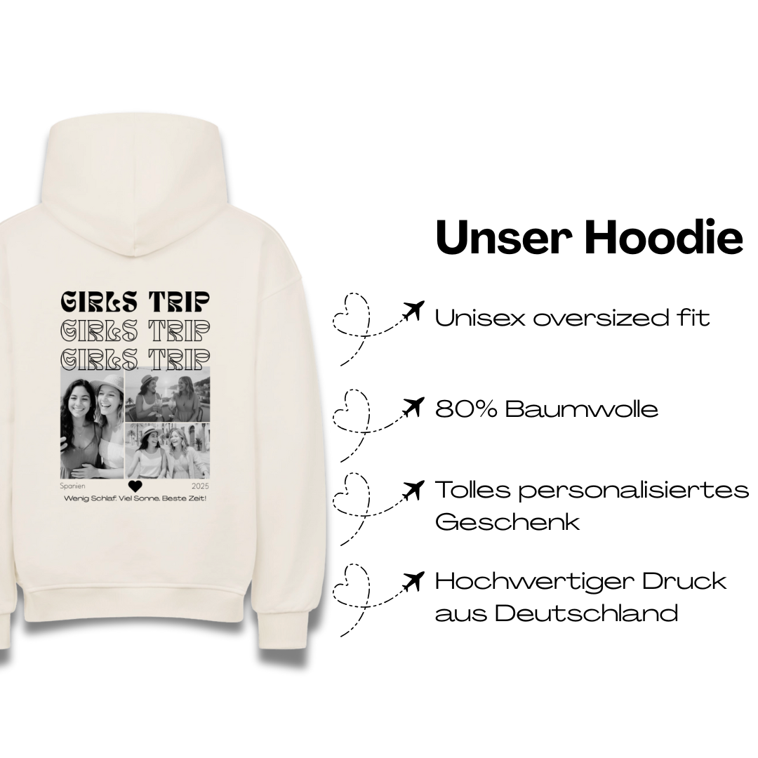 Girls Trip Personalisierbarer Oversized Hoodie