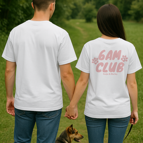 6 Am Club Personalisierbares Premium Shirt
