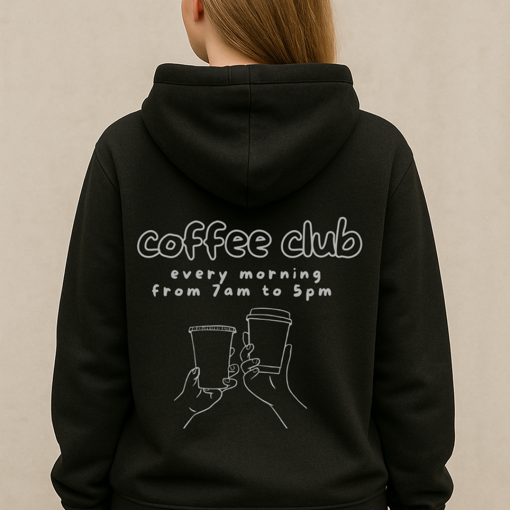 Coffee Club Oversized Hoodie