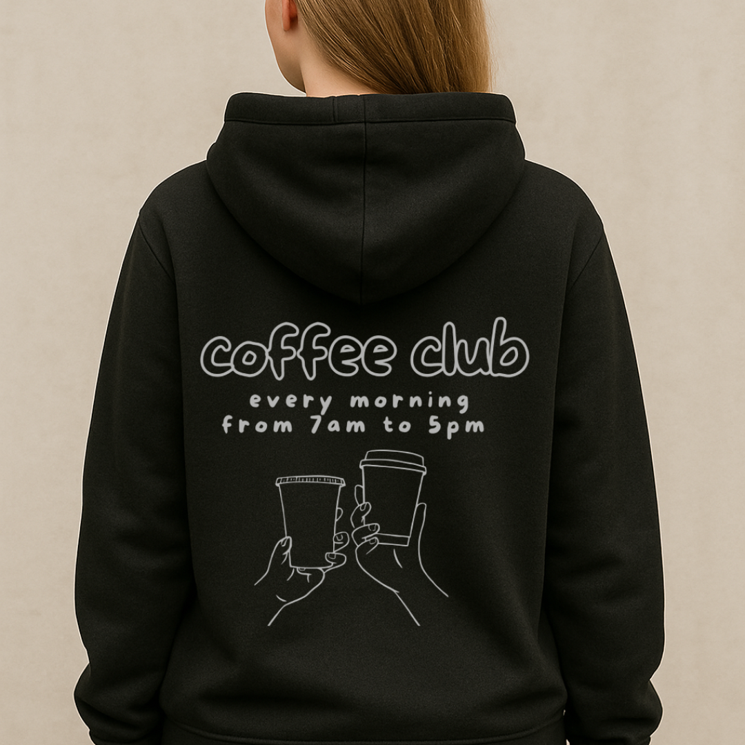 Coffee Club Oversized Hoodie