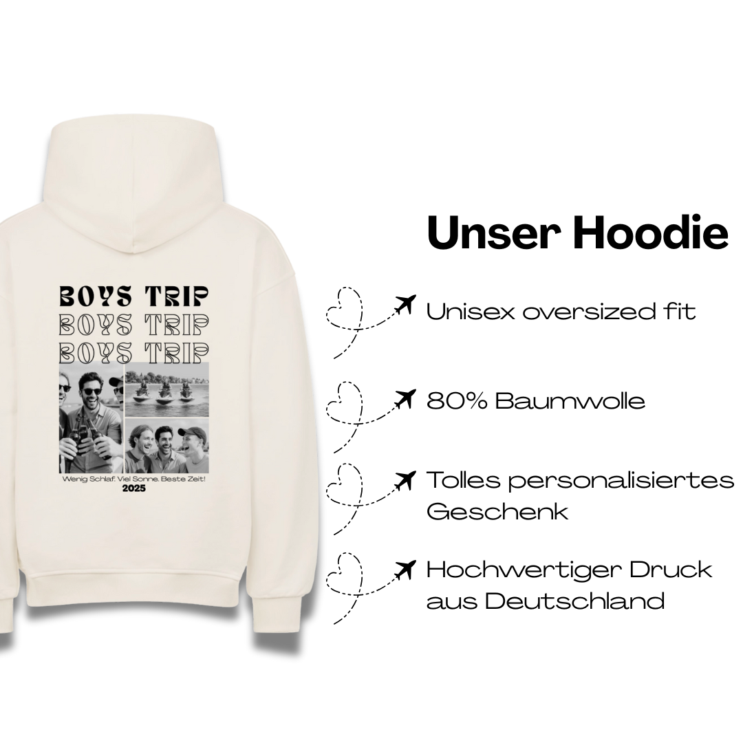 Boys Trip Personalisierbarer Oversized Hoodie