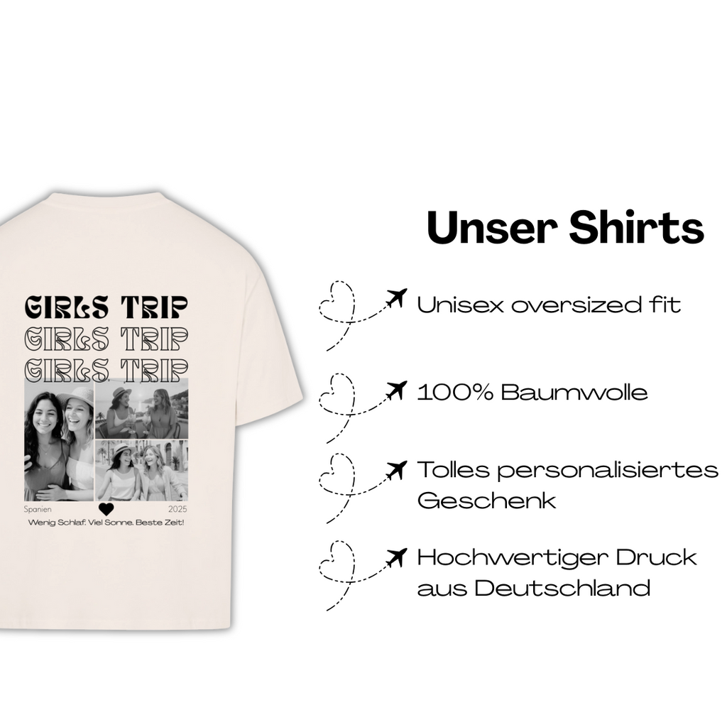 Girls Trip Personalisierbares Oversized Shirt