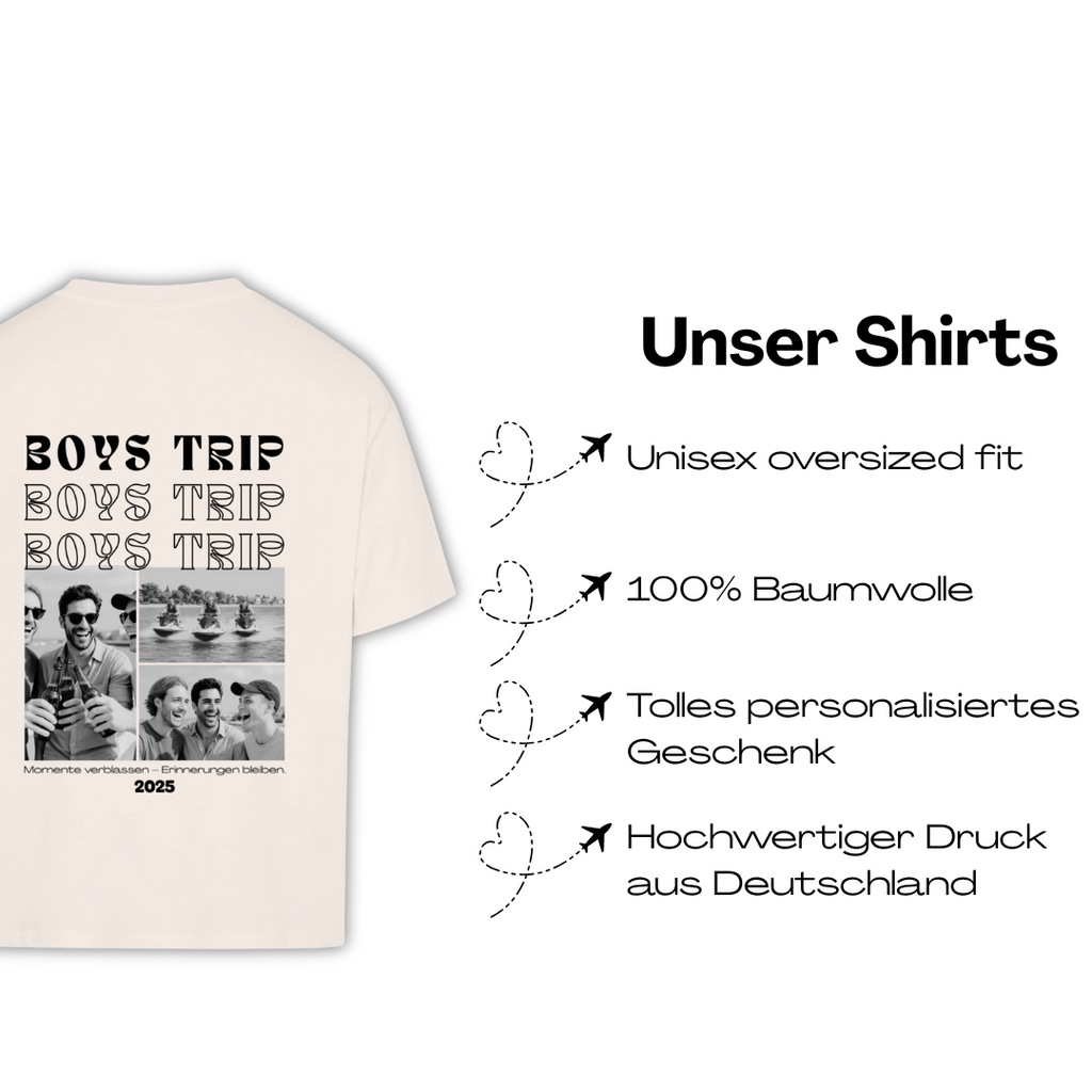 Boys Trip  Personalisierbares Oversized Shirt