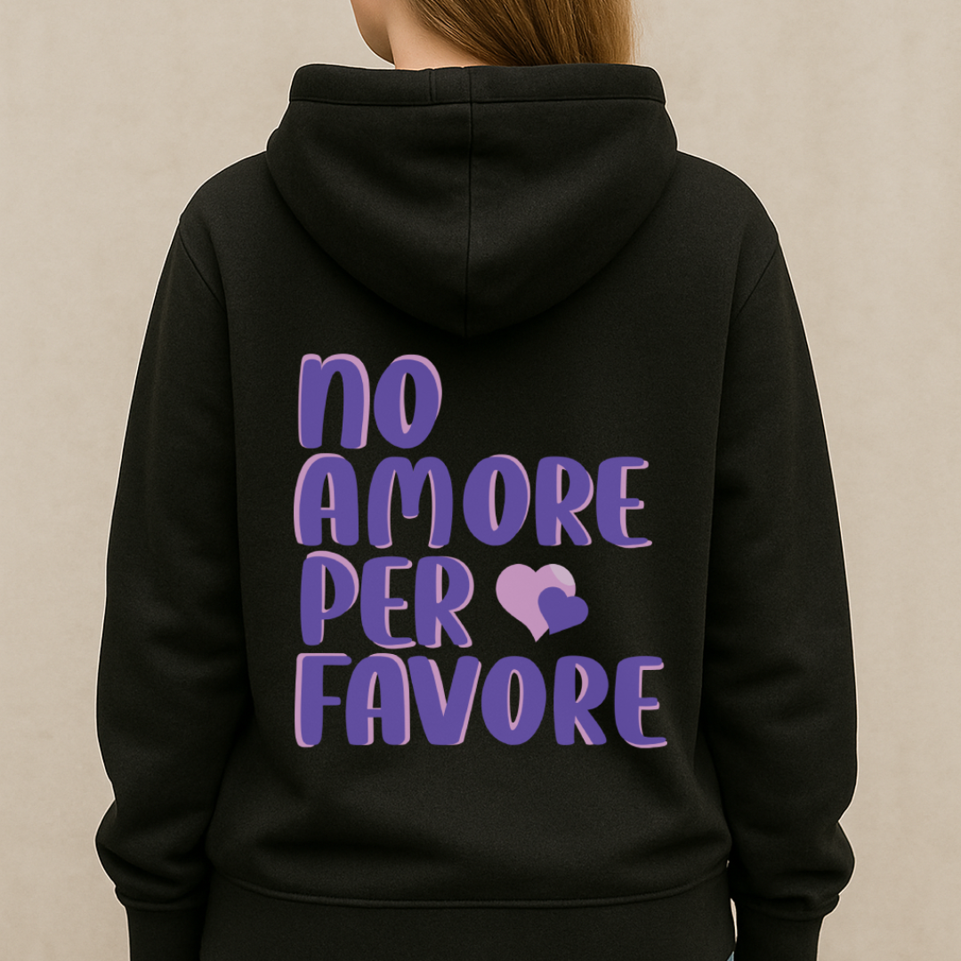 No Amore Per Favore 7L Premium Oversized Hoodie