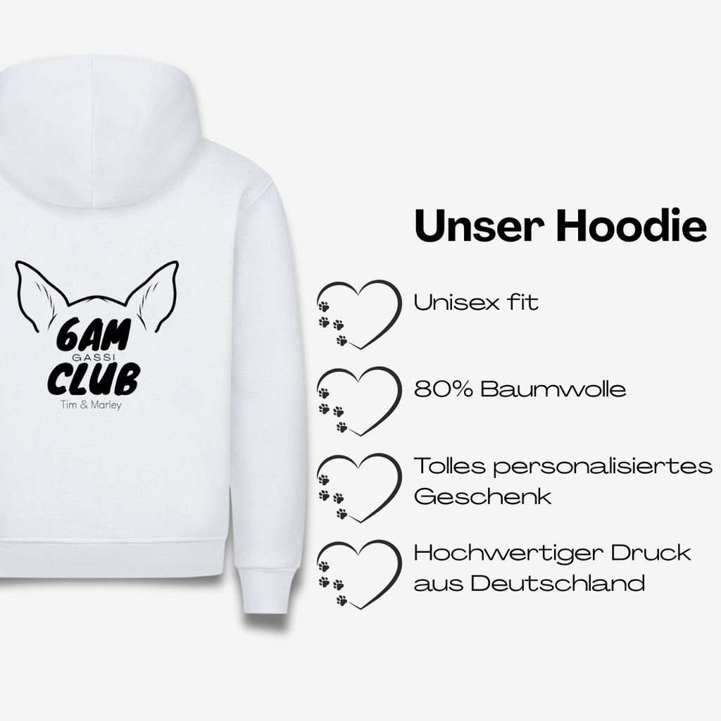 6AM Club 2 Personalisierbarer Premium Hoodie