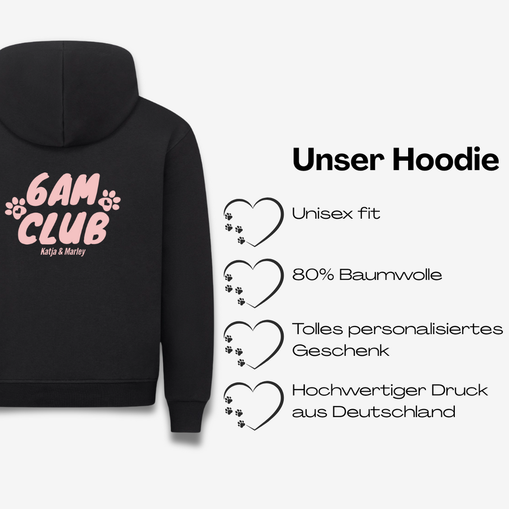 6AM Club Personalisierbarer Premium Hoodie