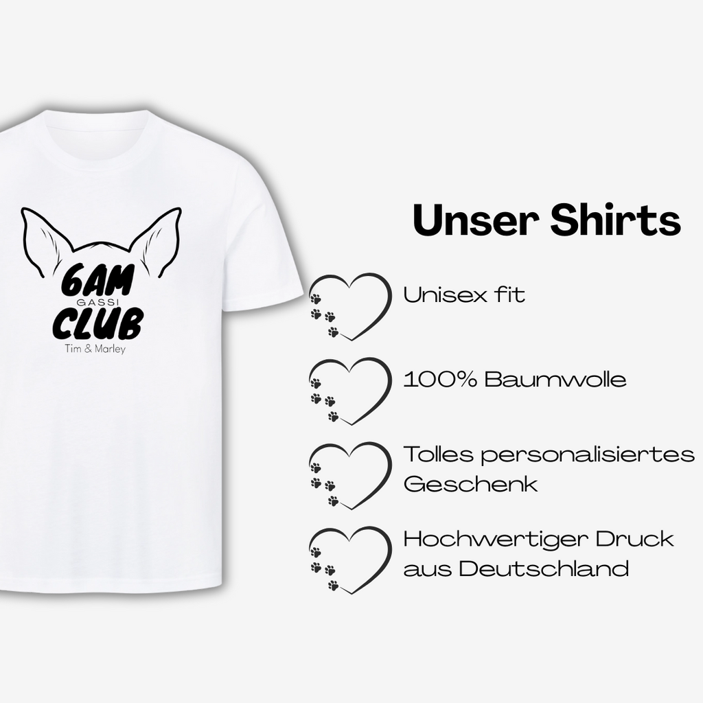 6AM Club Personalisierbares Premium Shirt