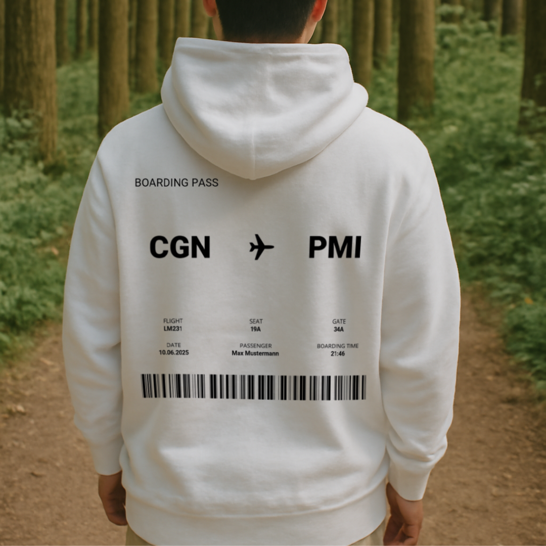 Boarding Pass Premium Hoodie