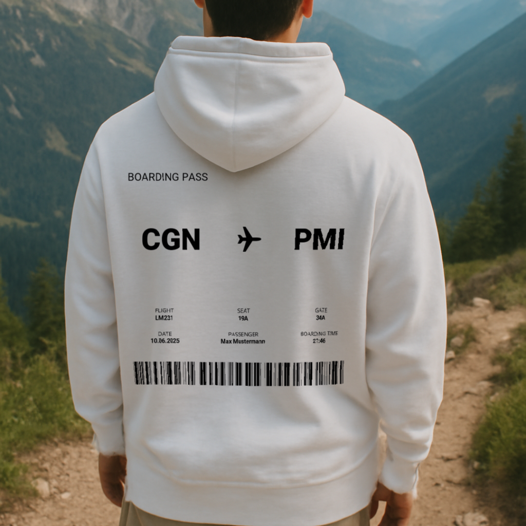 Boarding Pass Premium Hoodie
