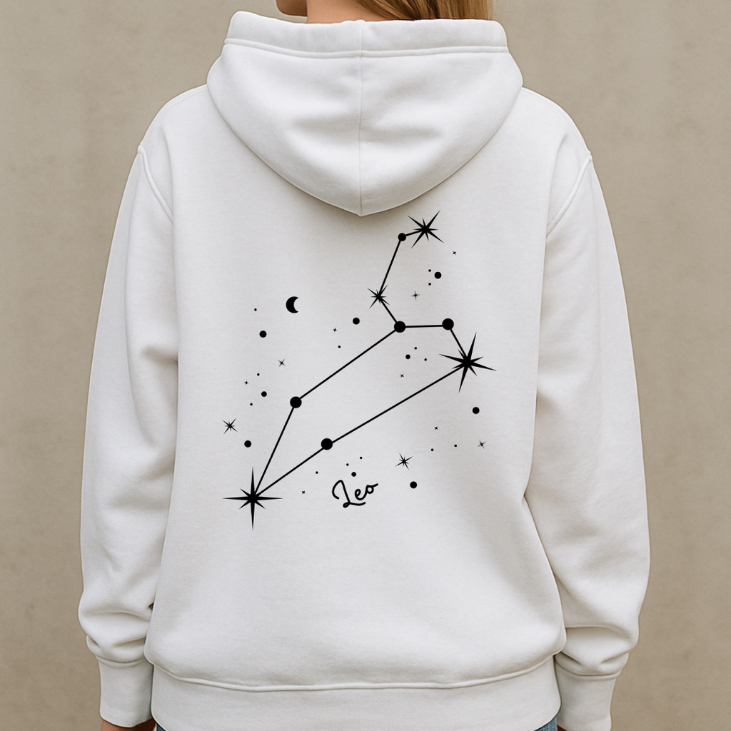 Oversized Löwe Sternzeichen Hoodie