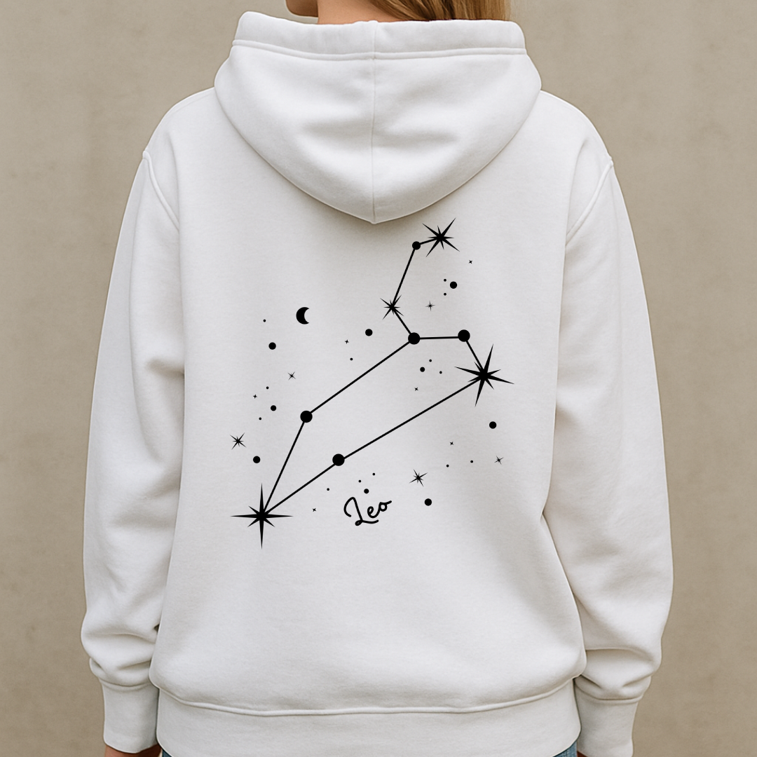 Oversized Löwe Sternzeichen Hoodie