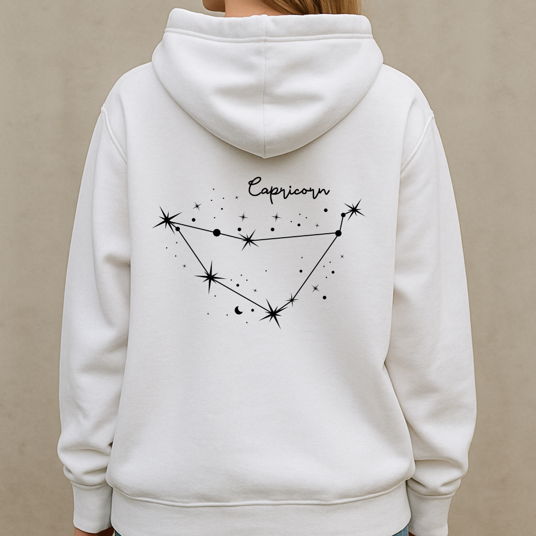 Oversized Steinbock Sternzeichen Hoodie