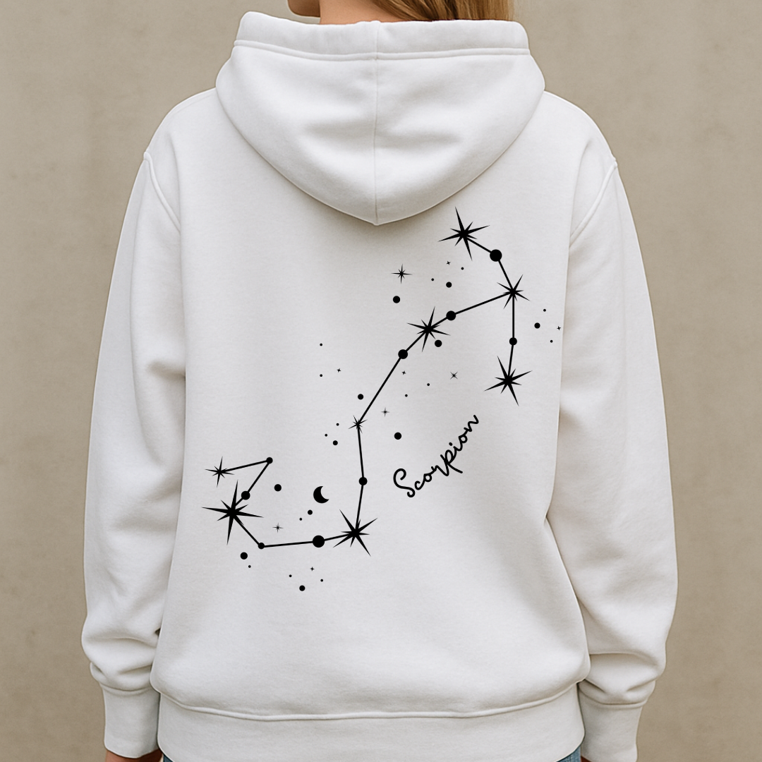 Oversized Skorpion Sternzeichen Hoodie