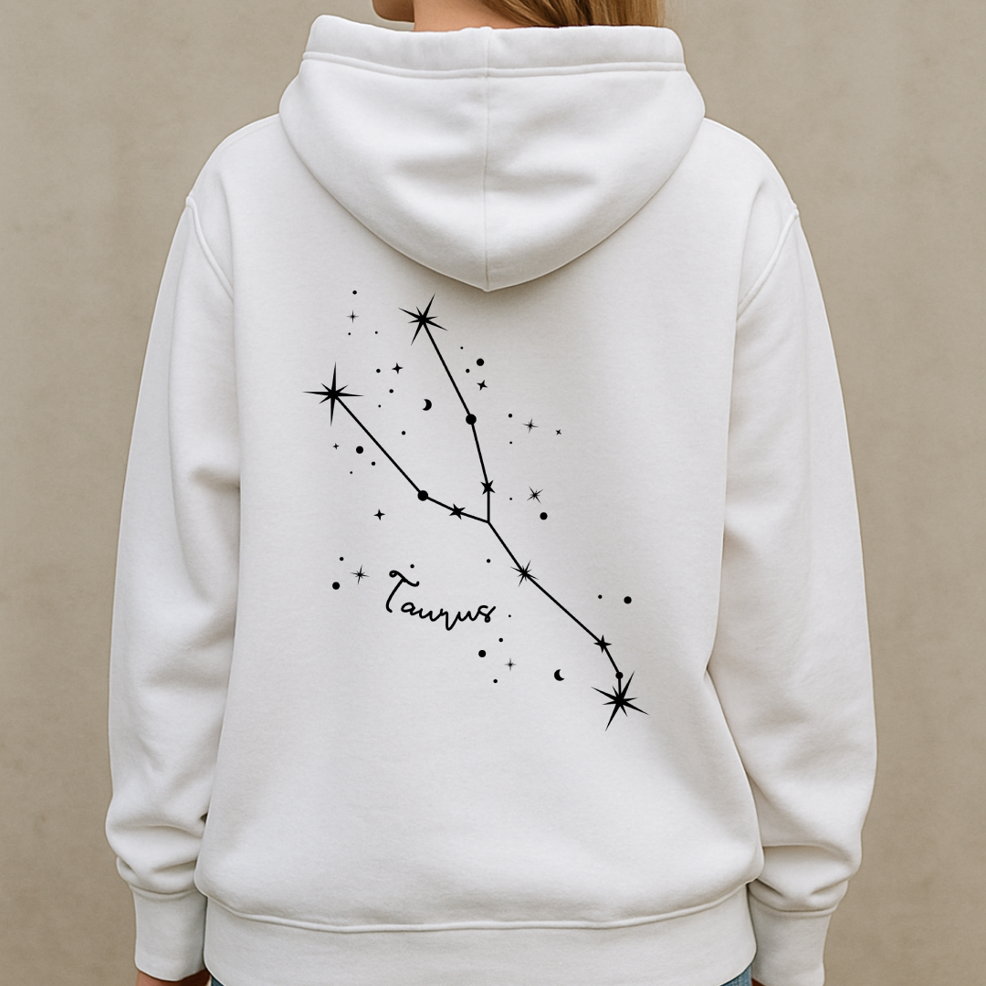 Oversized Steinbock Sternzeichen Hoodie