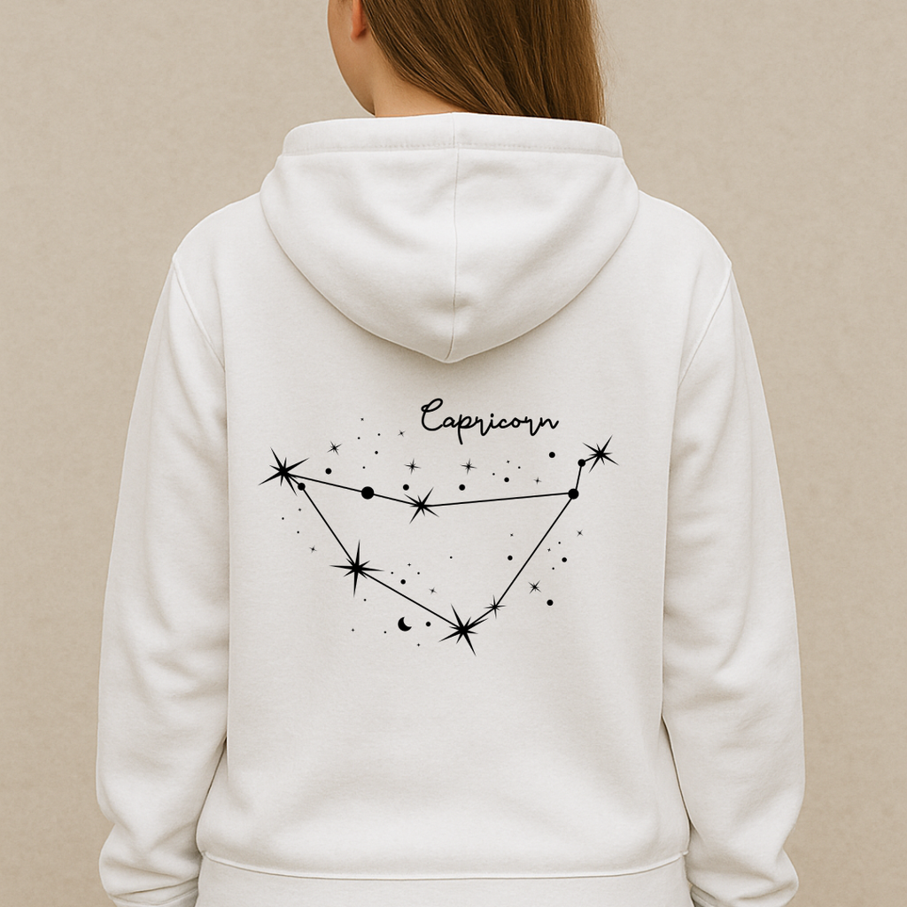 Oversized Steinbock Sternzeichen Hoodie