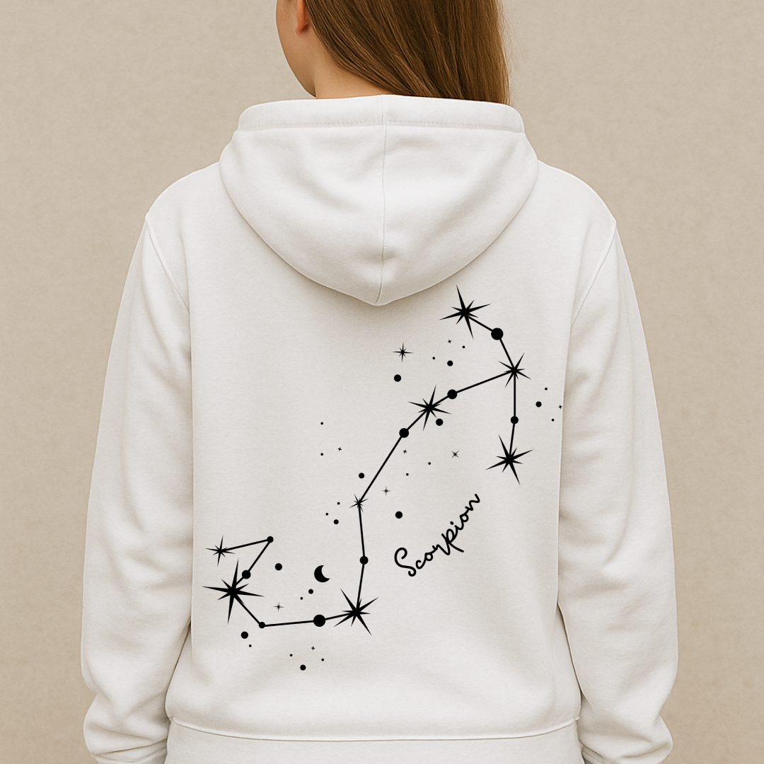 Oversized Skorpion Sternzeichen Hoodie