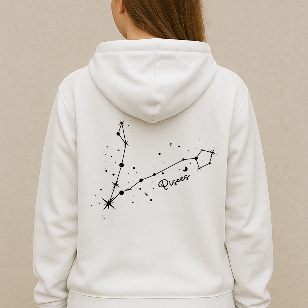 Oversized Fische Sternzeichen Hoodie