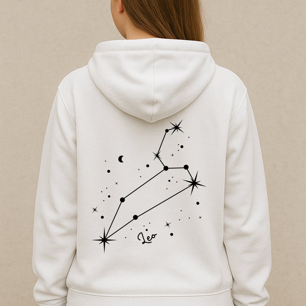 Oversized Löwe Sternzeichen Hoodie