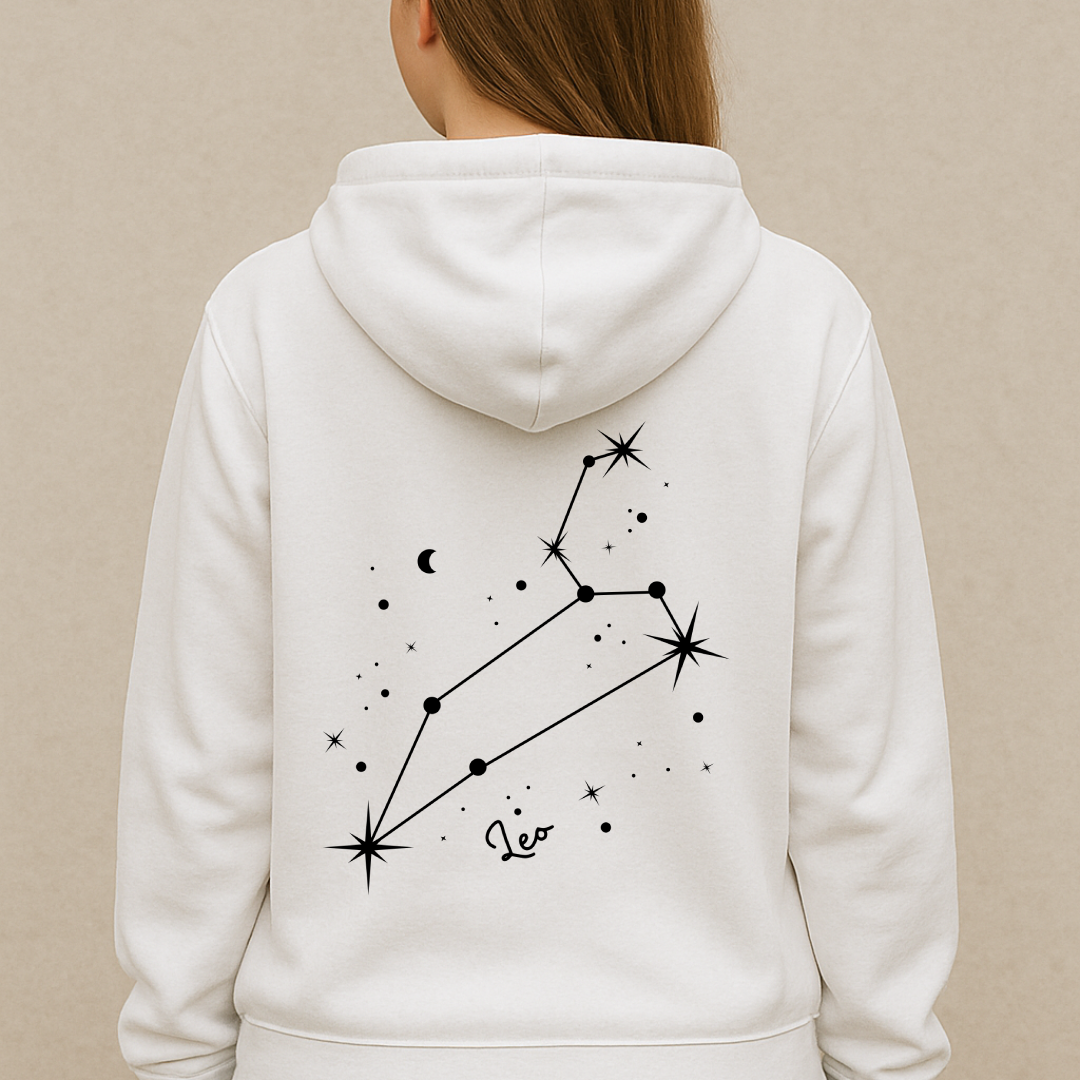 Oversized Löwe Sternzeichen Hoodie