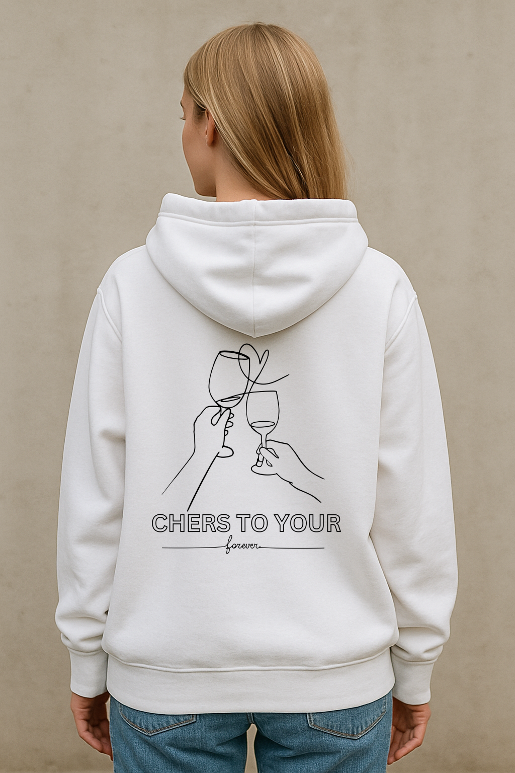 Cheers to YOUR forever Oversized Hoodie