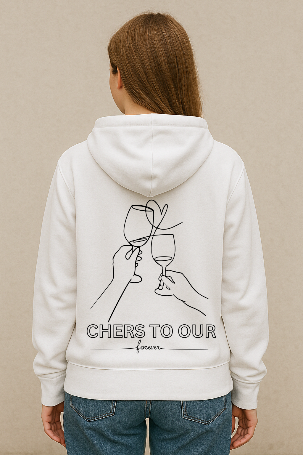 Cheers to our forever Oversized Hoodie