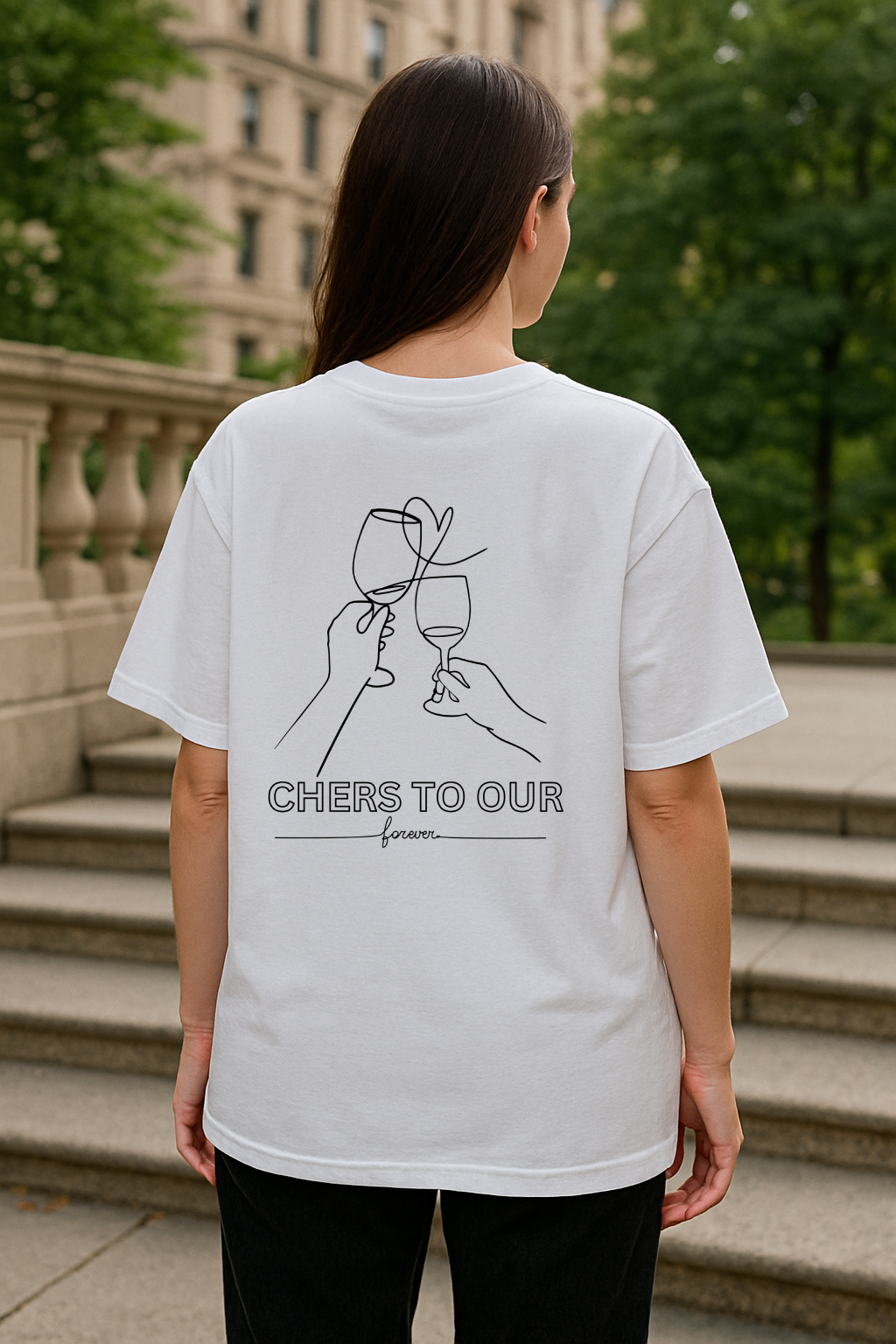 Cheers to our forever Oversized Shirt